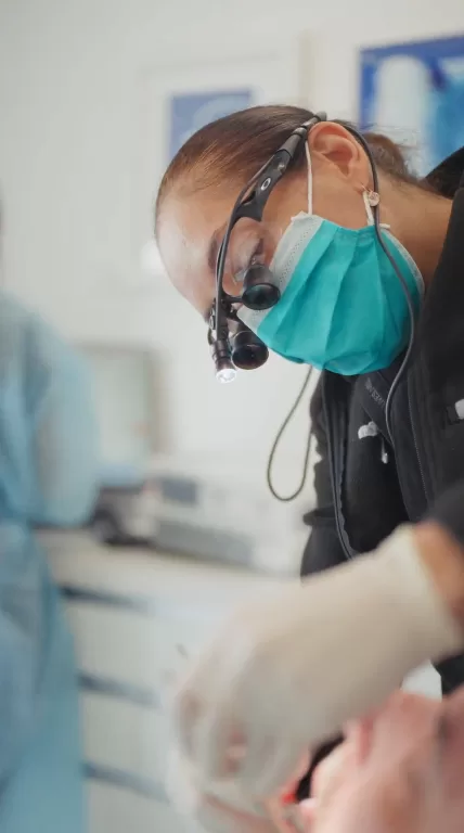 dentist examine patient