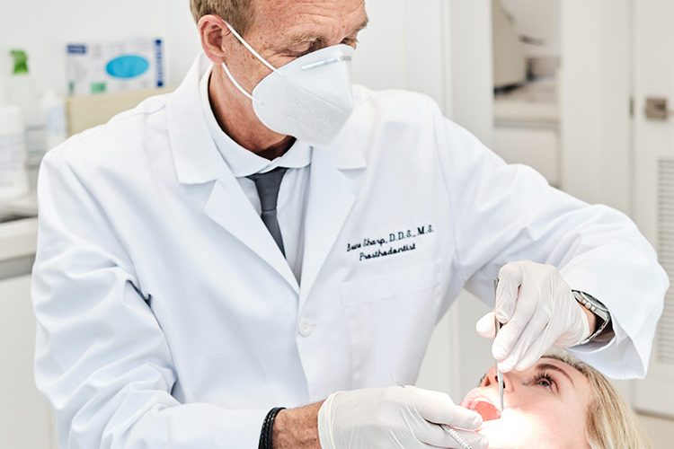 Dr. Sharp at work